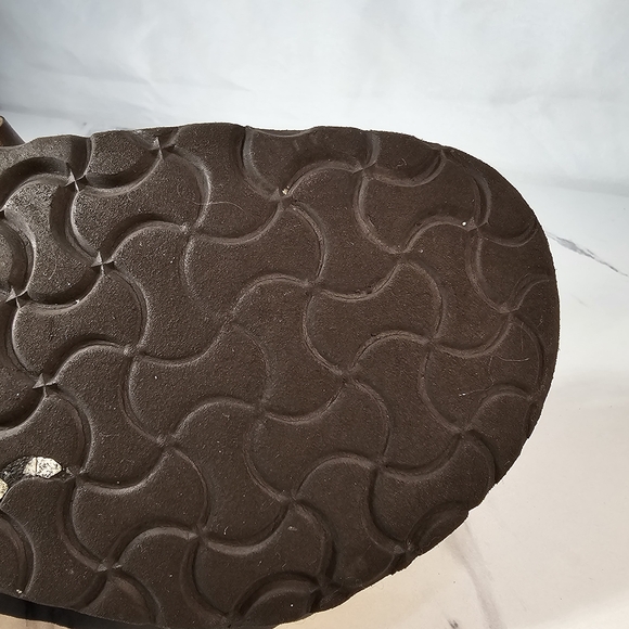 Birkenstock Womens Mayari Brown Leather Toe Loop Slide Casual Sandal EU 38 US 7 - Picture 13 of 14